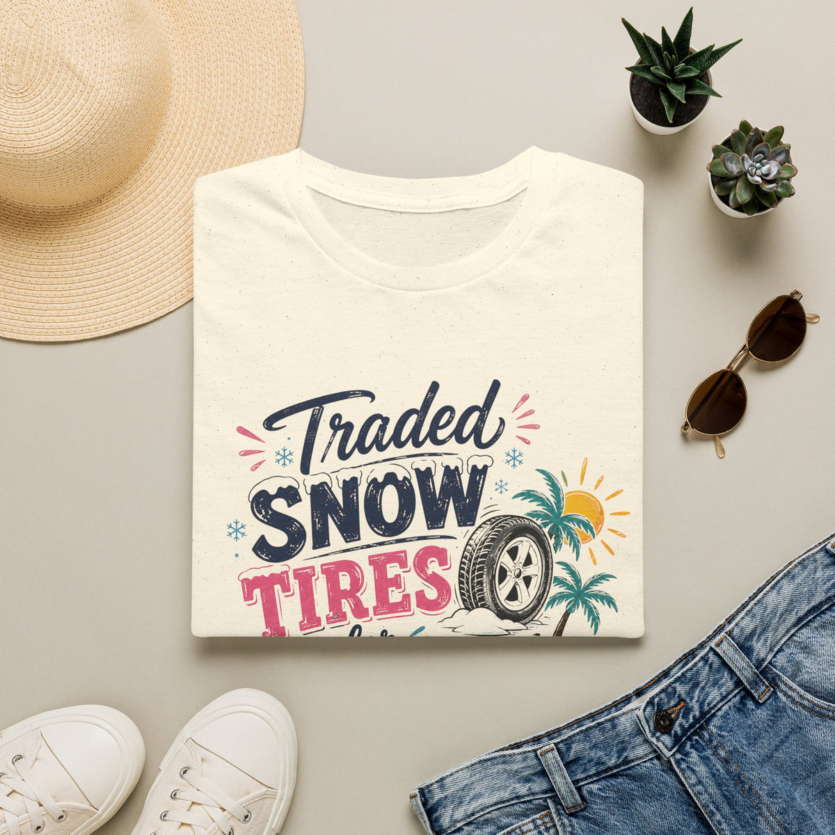 Traded Snow Tires for Sunscreen T-Shirt
