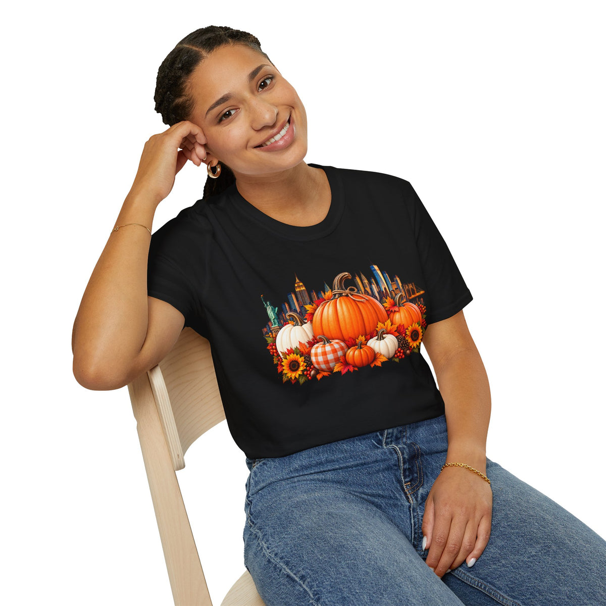 Pumpkin Harvest NYC Skyline T-Shirt