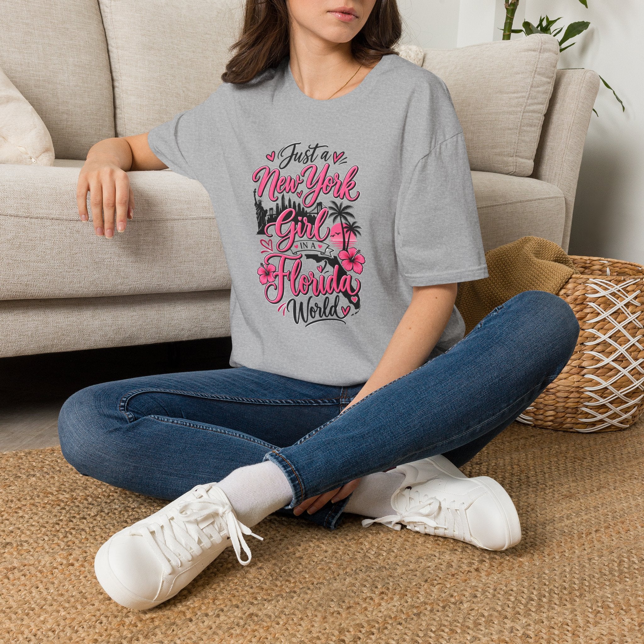NY Girl in a FL World T-Shirt