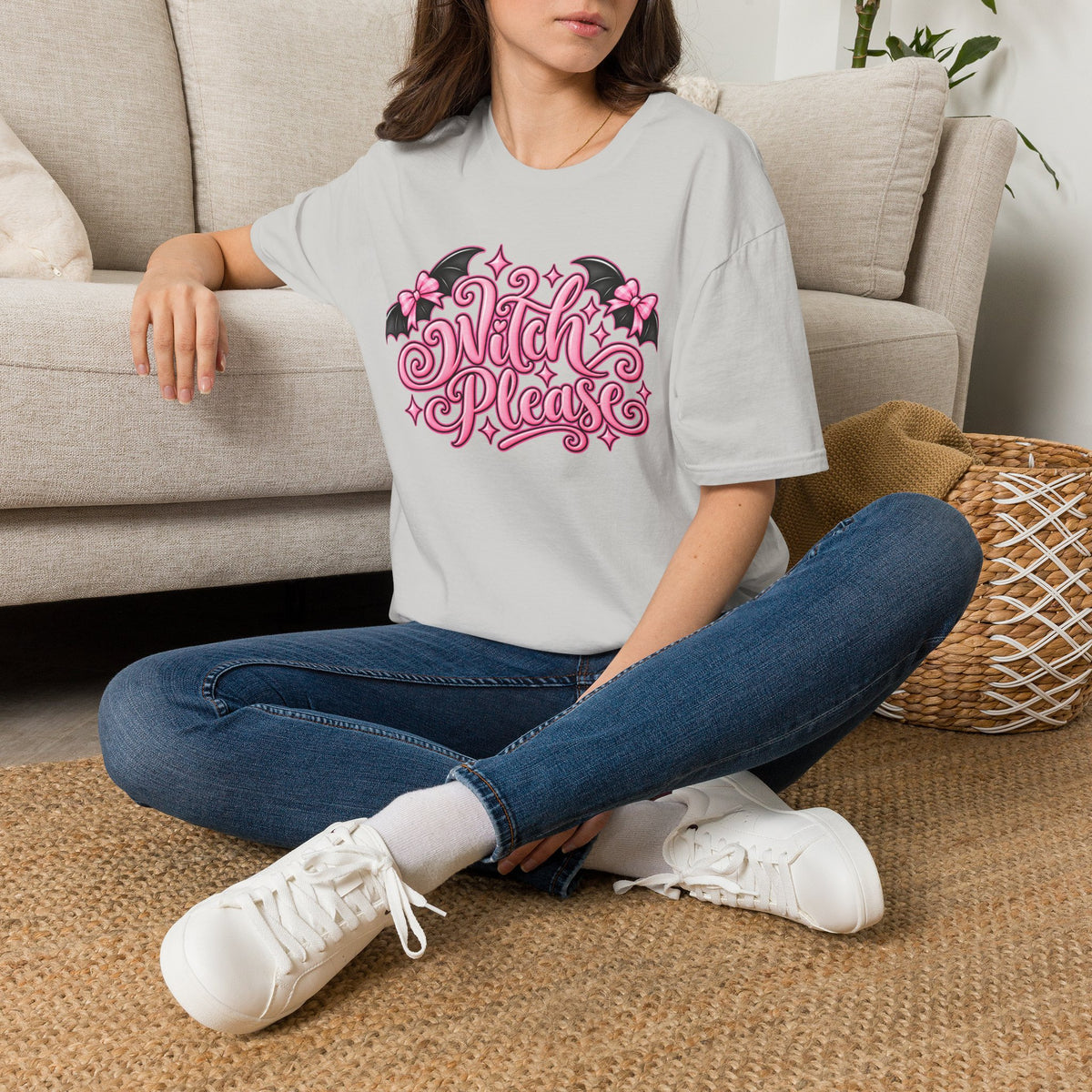 Pink Witch Please Coquette Bats T-Shirt