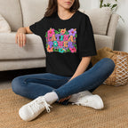 Latina Power Floral Retro T-Shirt