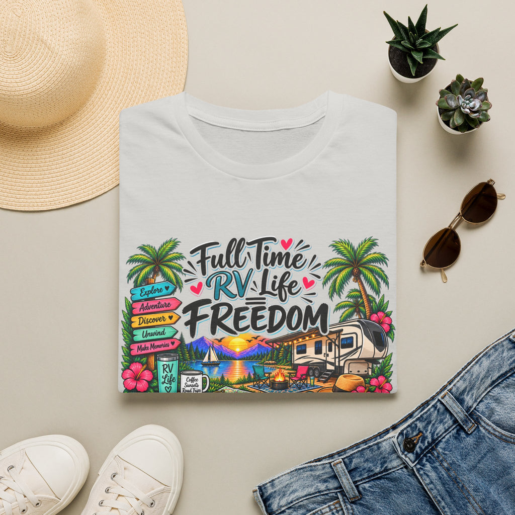 Full Time RV Life = Freedom T-Shirt