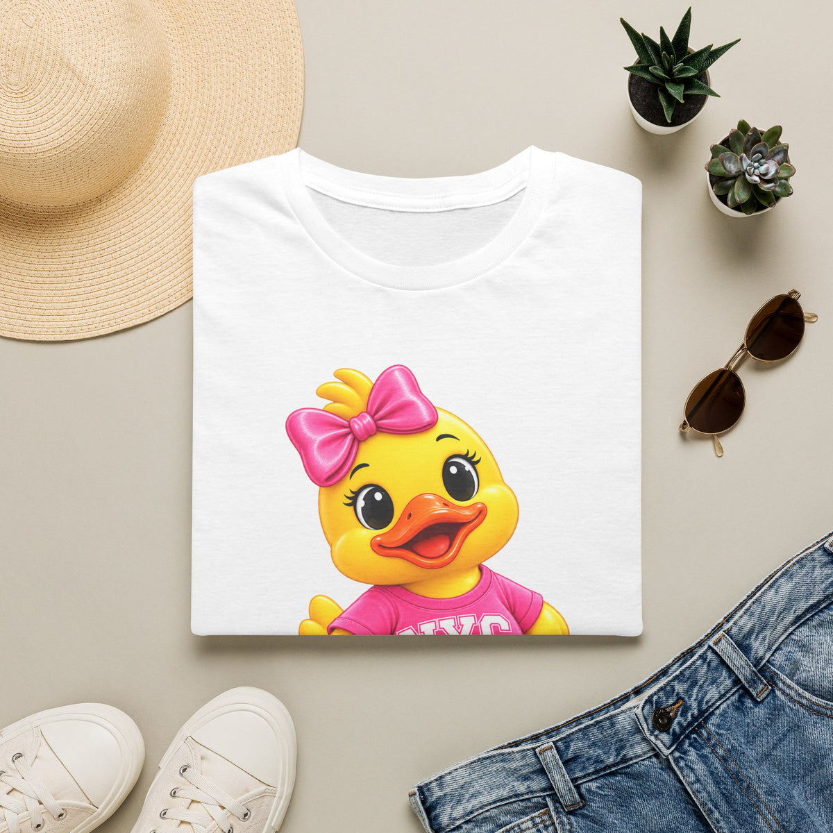 NYC Varsity Girl Rubber Duck T-Shirt