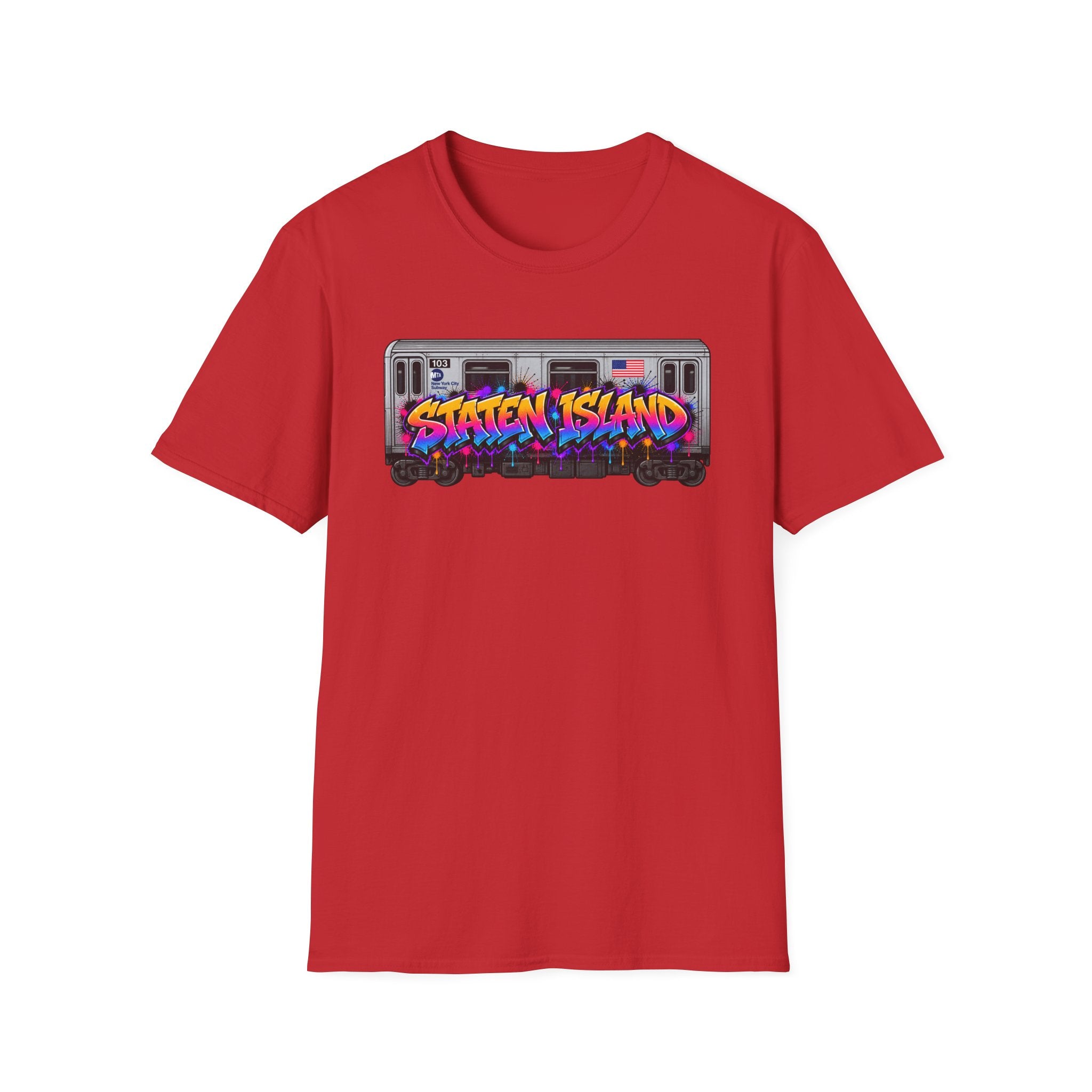 Staten Island Graffiti Subway Car T-Shirt