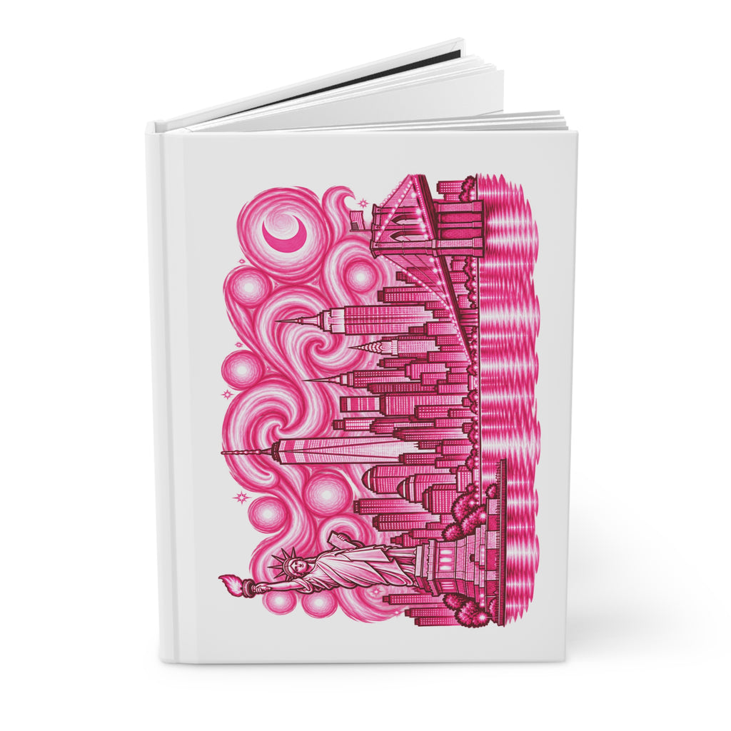Pink City Skyline - Journal Hardcover