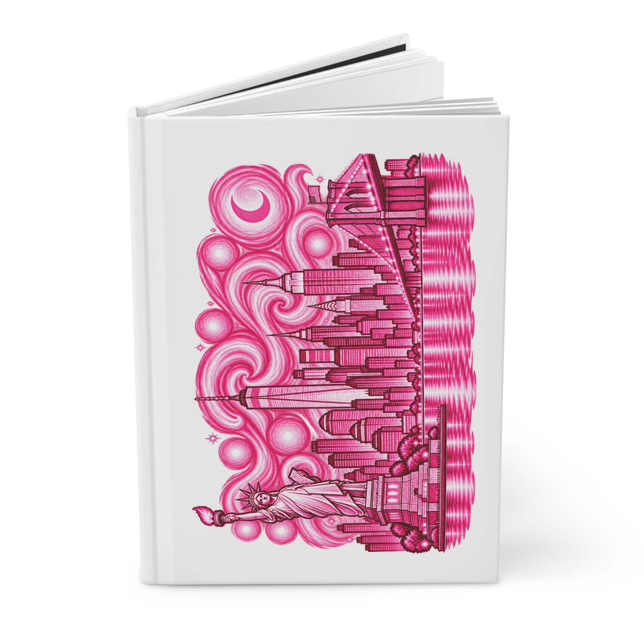Pink City Skyline - Journal Hardcover