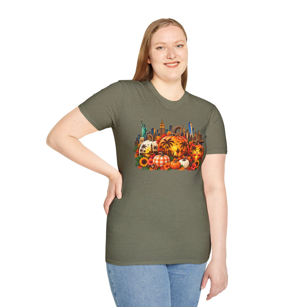 Pumpkin Harvest NY to FL T-Shirt