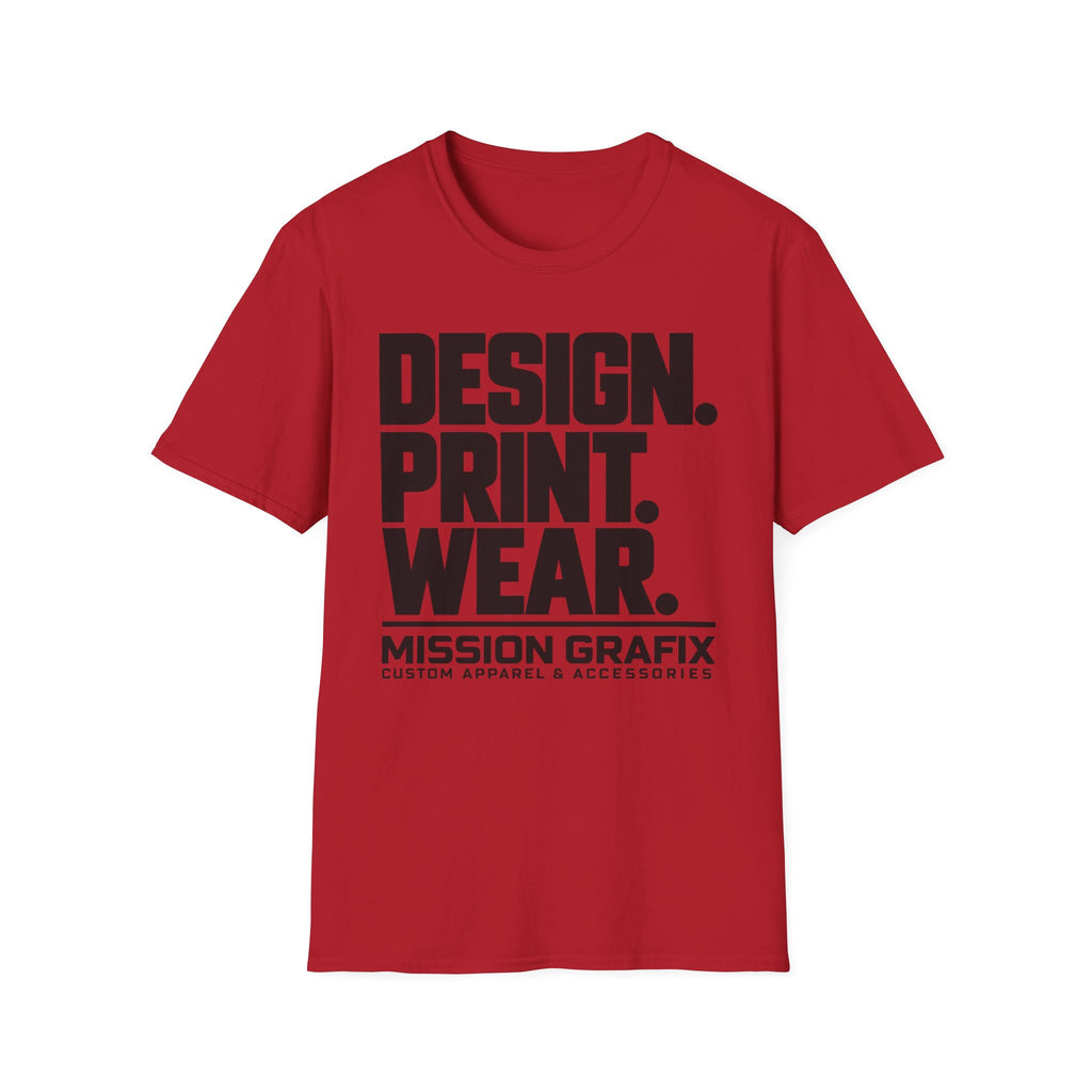Design. Print. Wear. Graphic Tee — Bold Typography T-Shirt