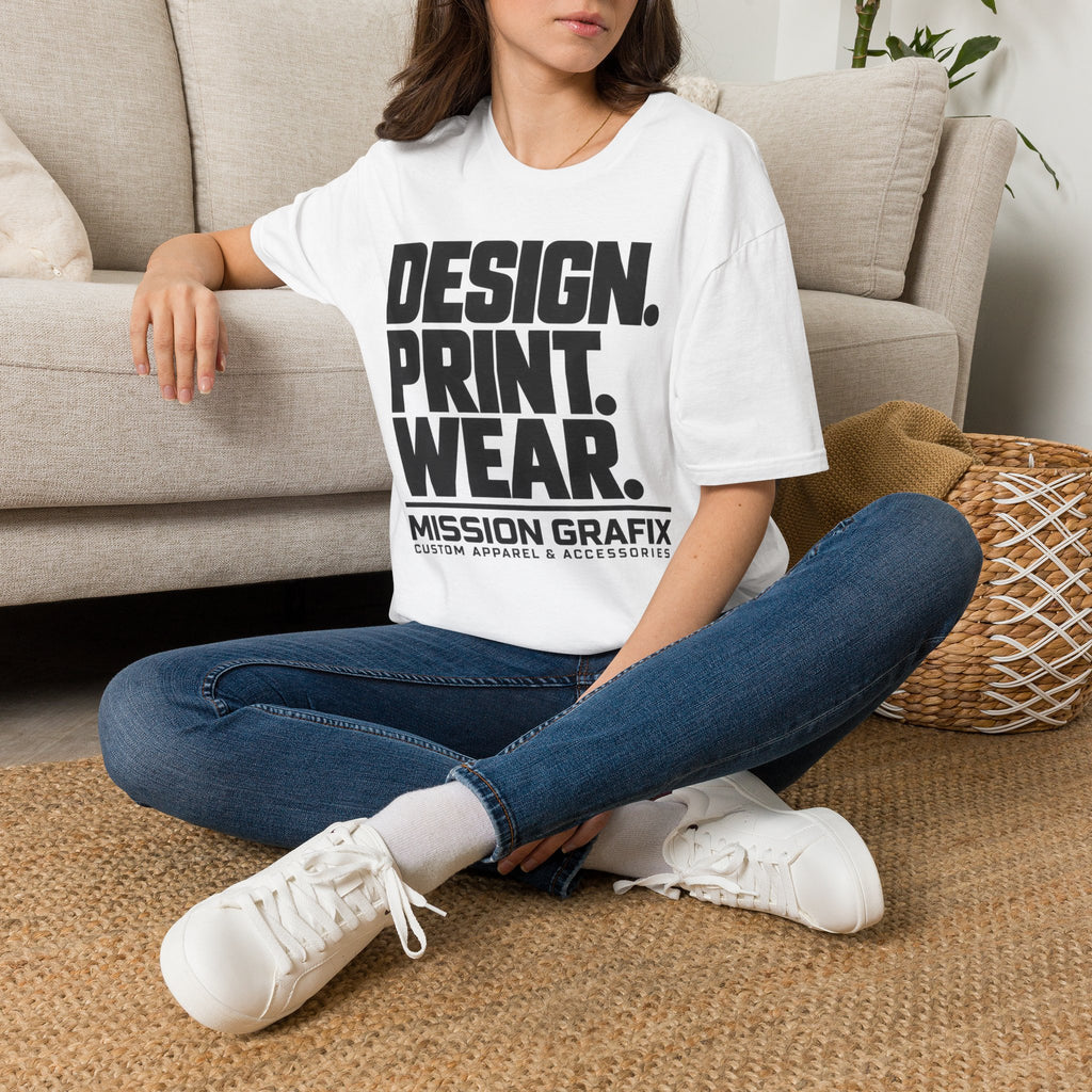 Design. Print. Wear. Graphic Tee — Bold Typography T-Shirt
