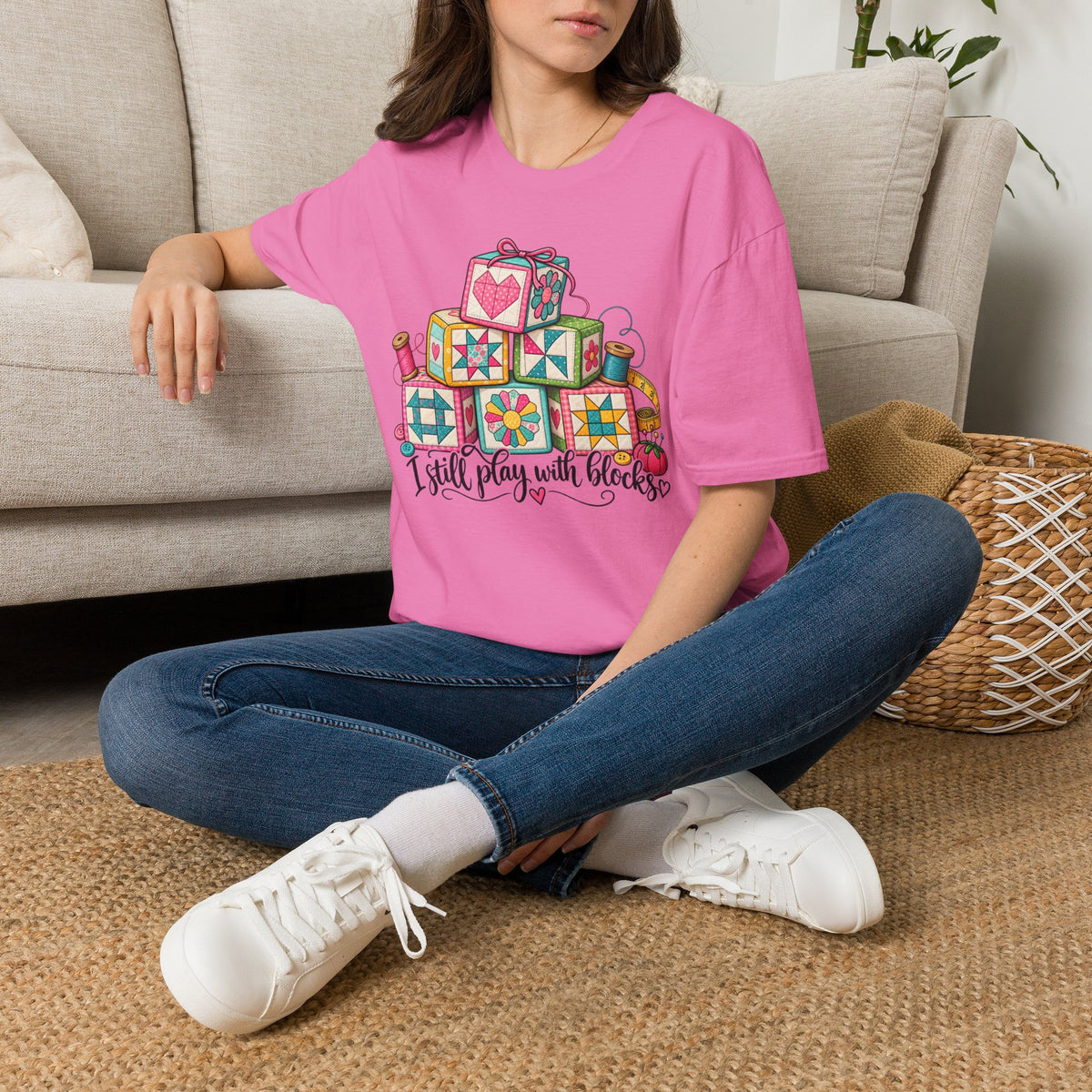 Quilted Blocks and Crafty Threads T-Shirt