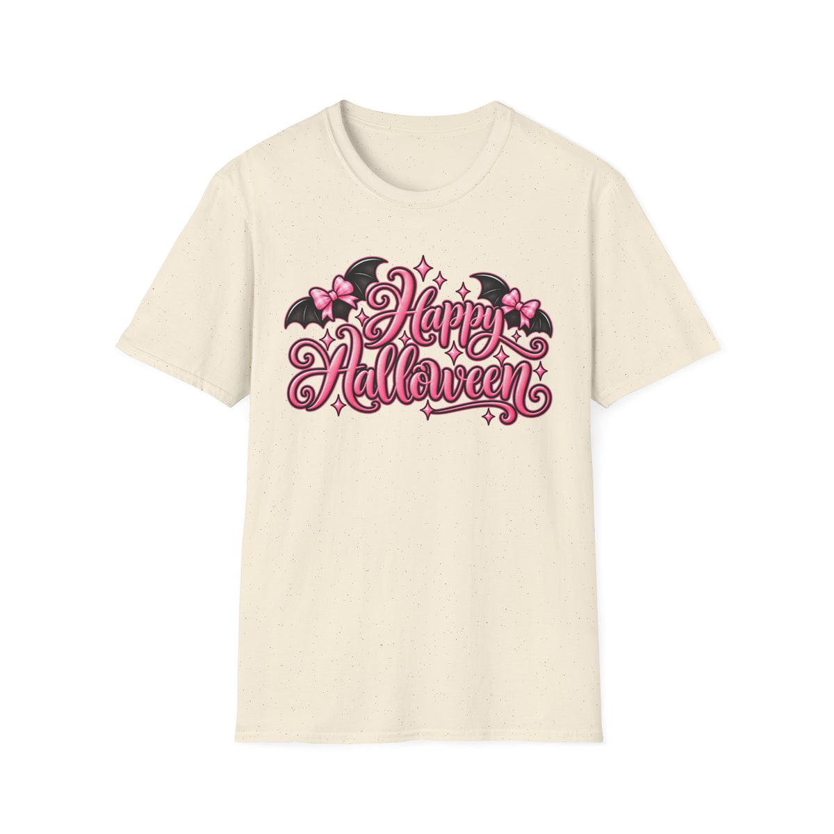 Pink Happy Halloween Coquette Bats T-Shirt