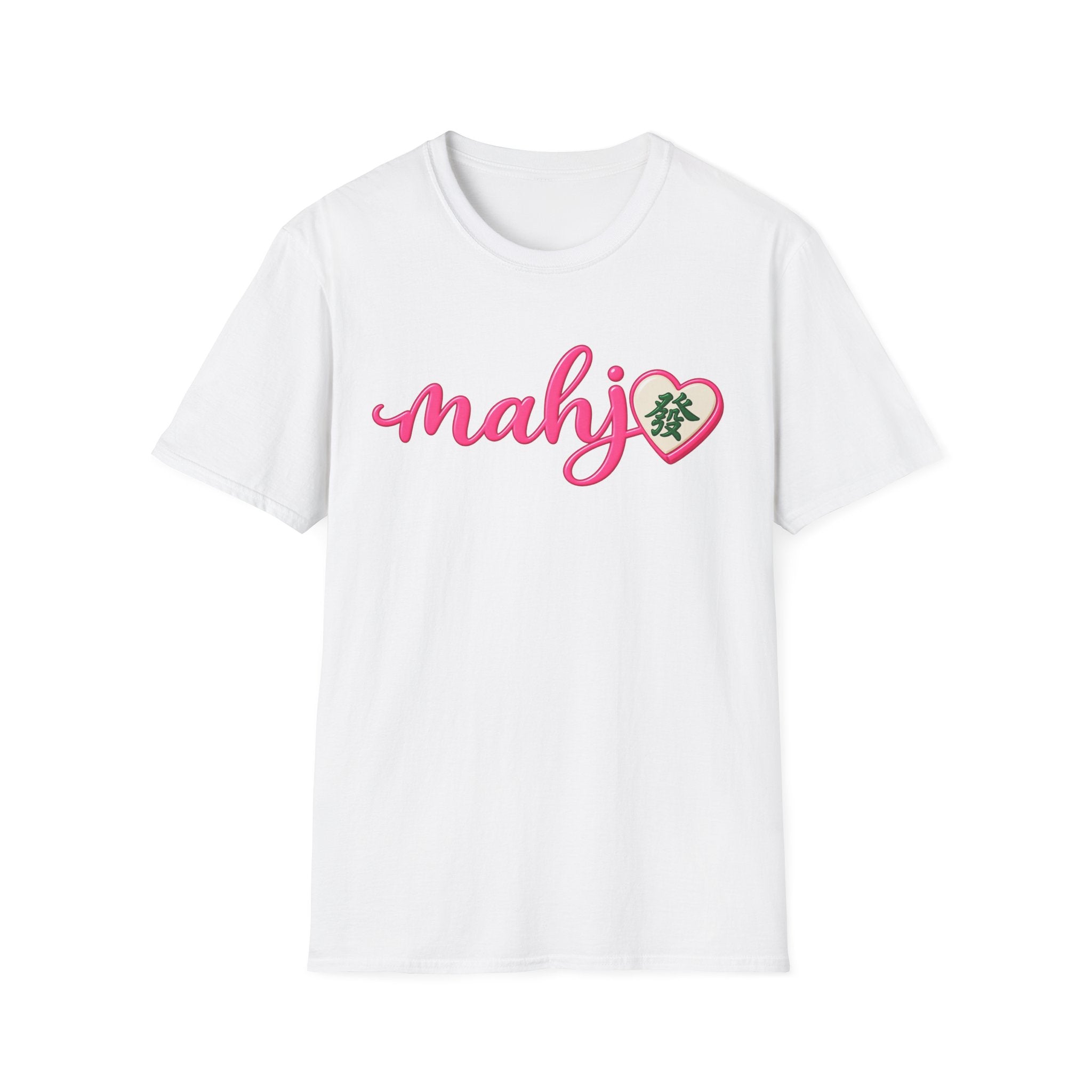 Mahj Pink Script T-Shirt