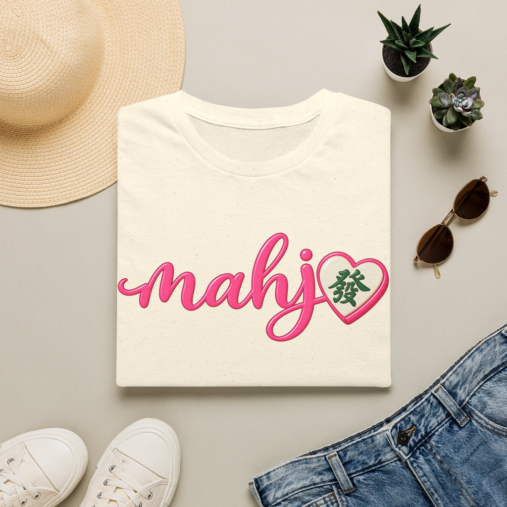 Mahj Pink Script T-Shirt