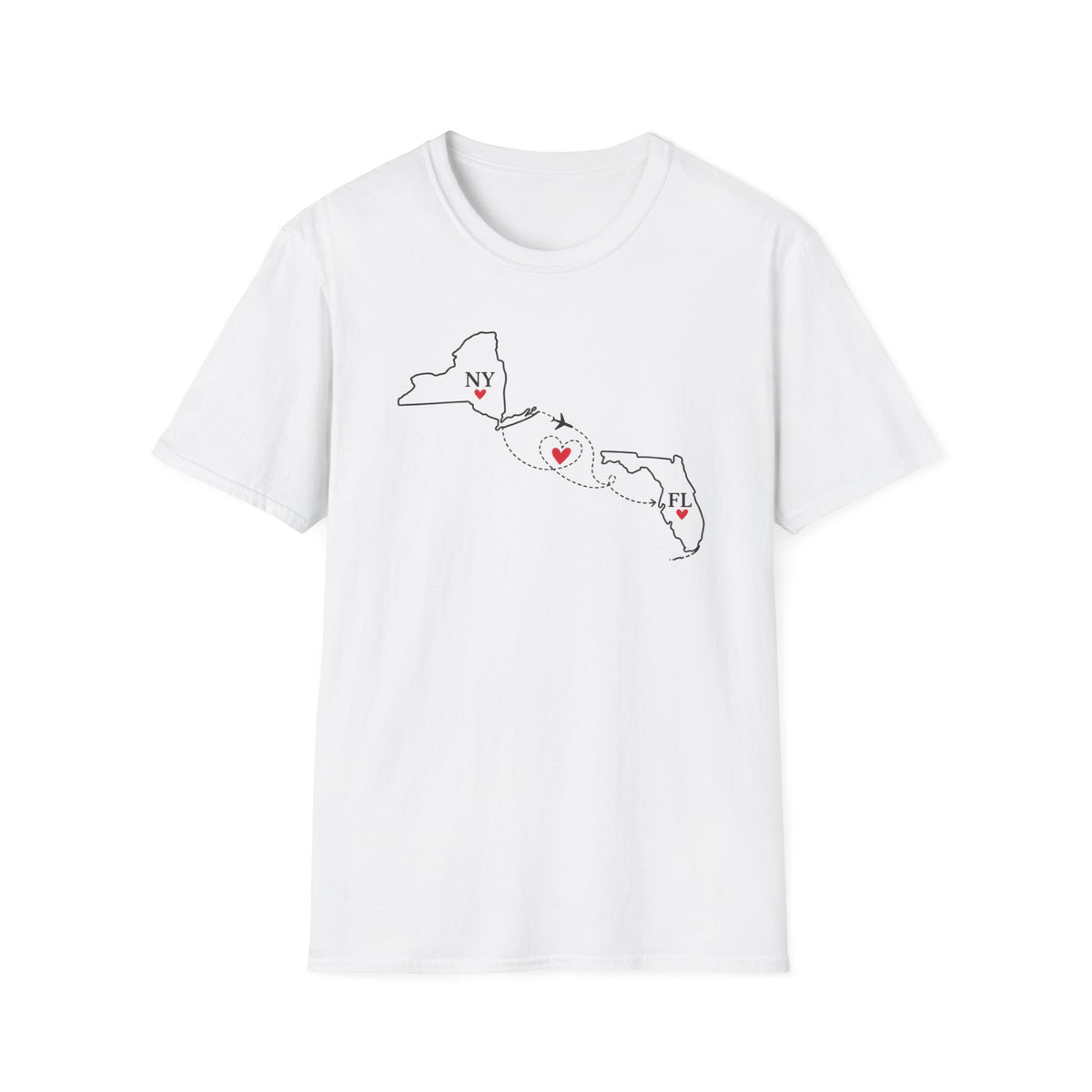 NY to FL Flight T-Shirt
