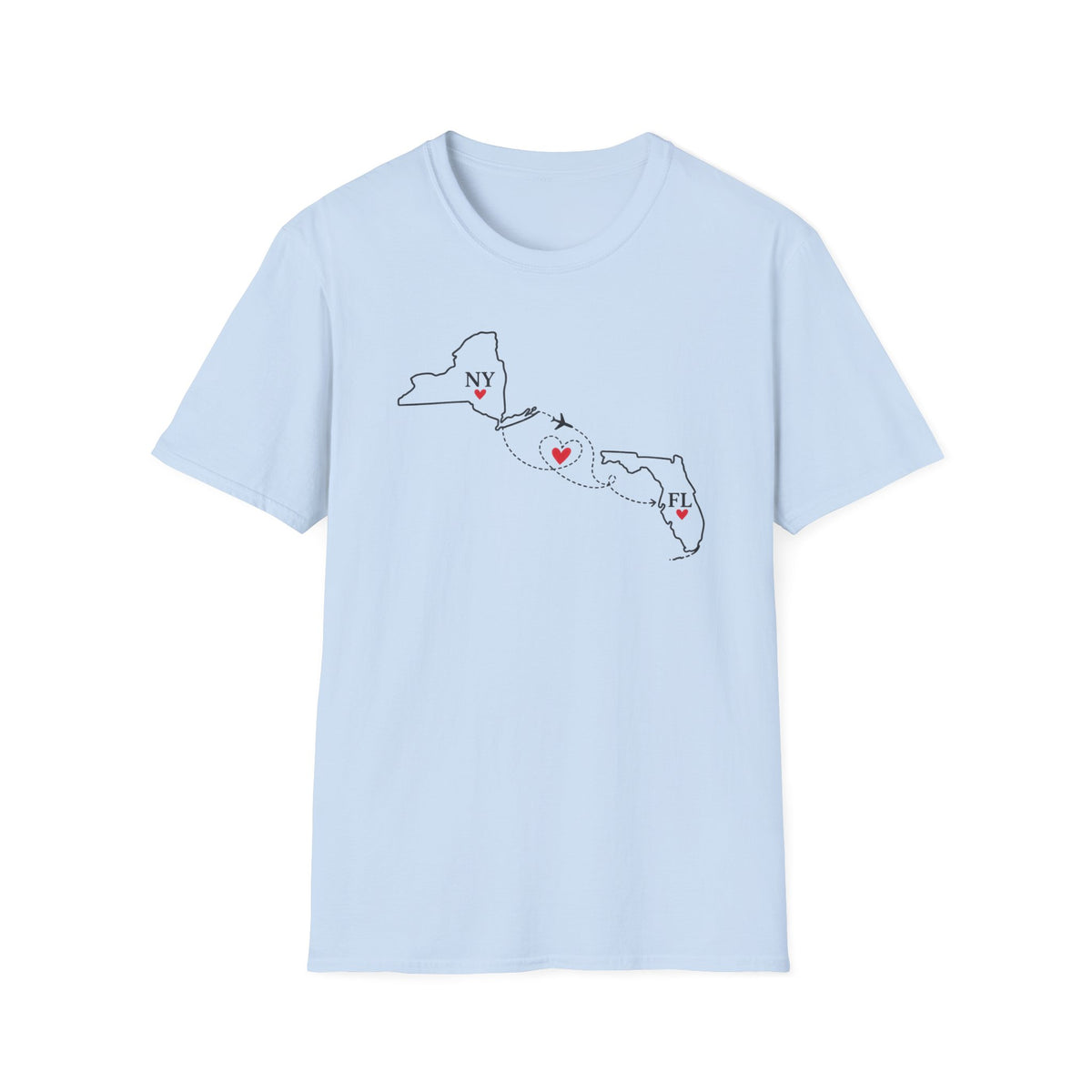NY to FL Flight T-Shirt