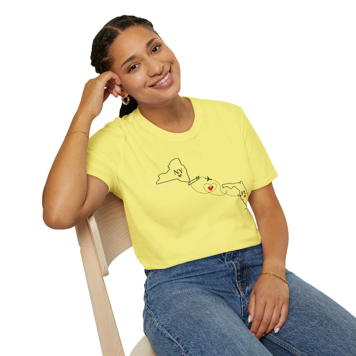 NY to FL Flight T-Shirt