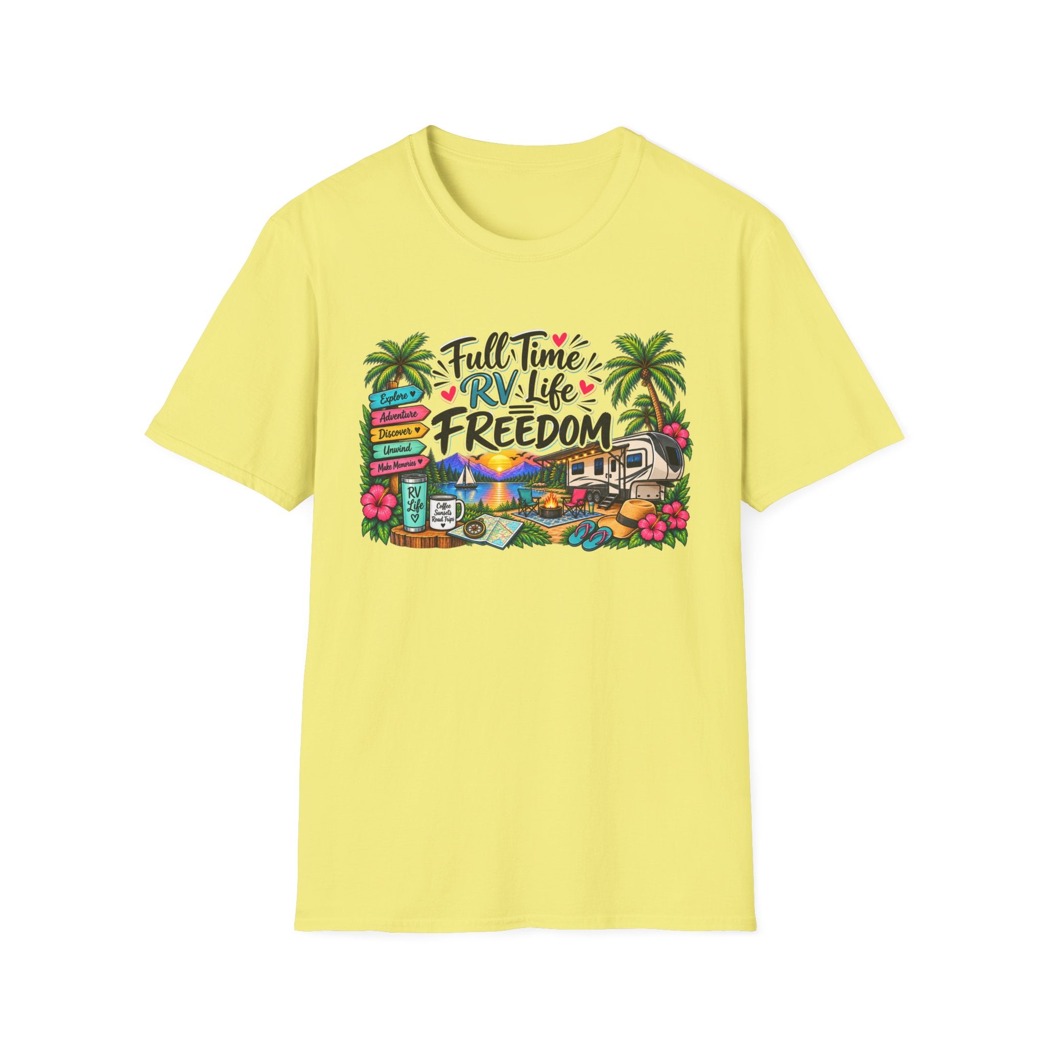 Full Time RV Life = Freedom T-Shirt