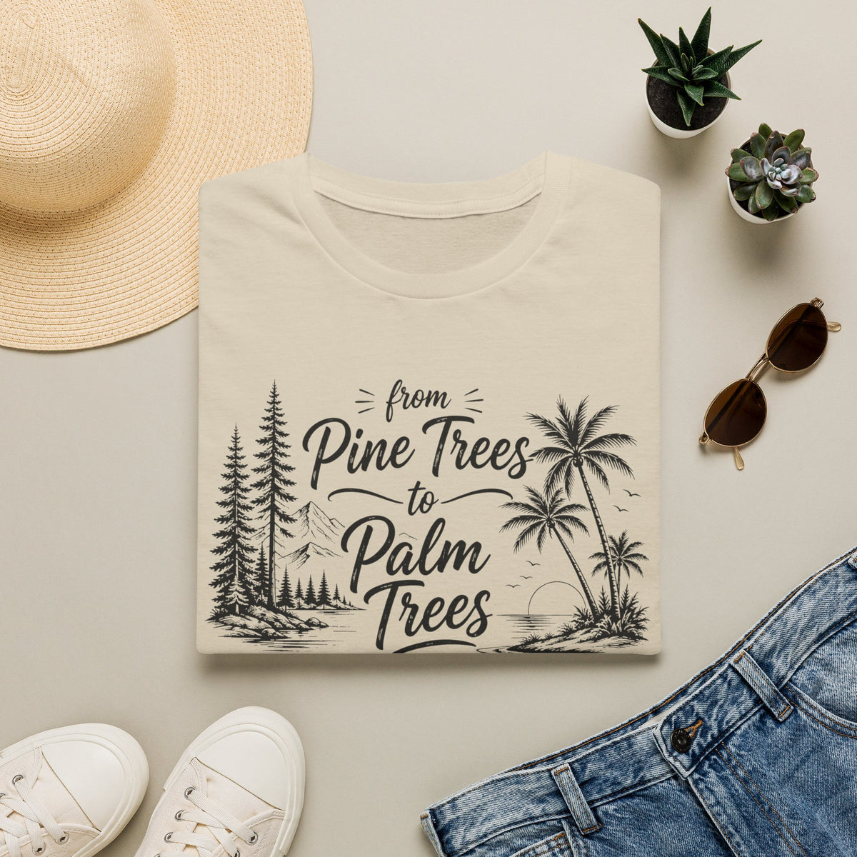 Pine Trees to Palm Trees T-Shirt