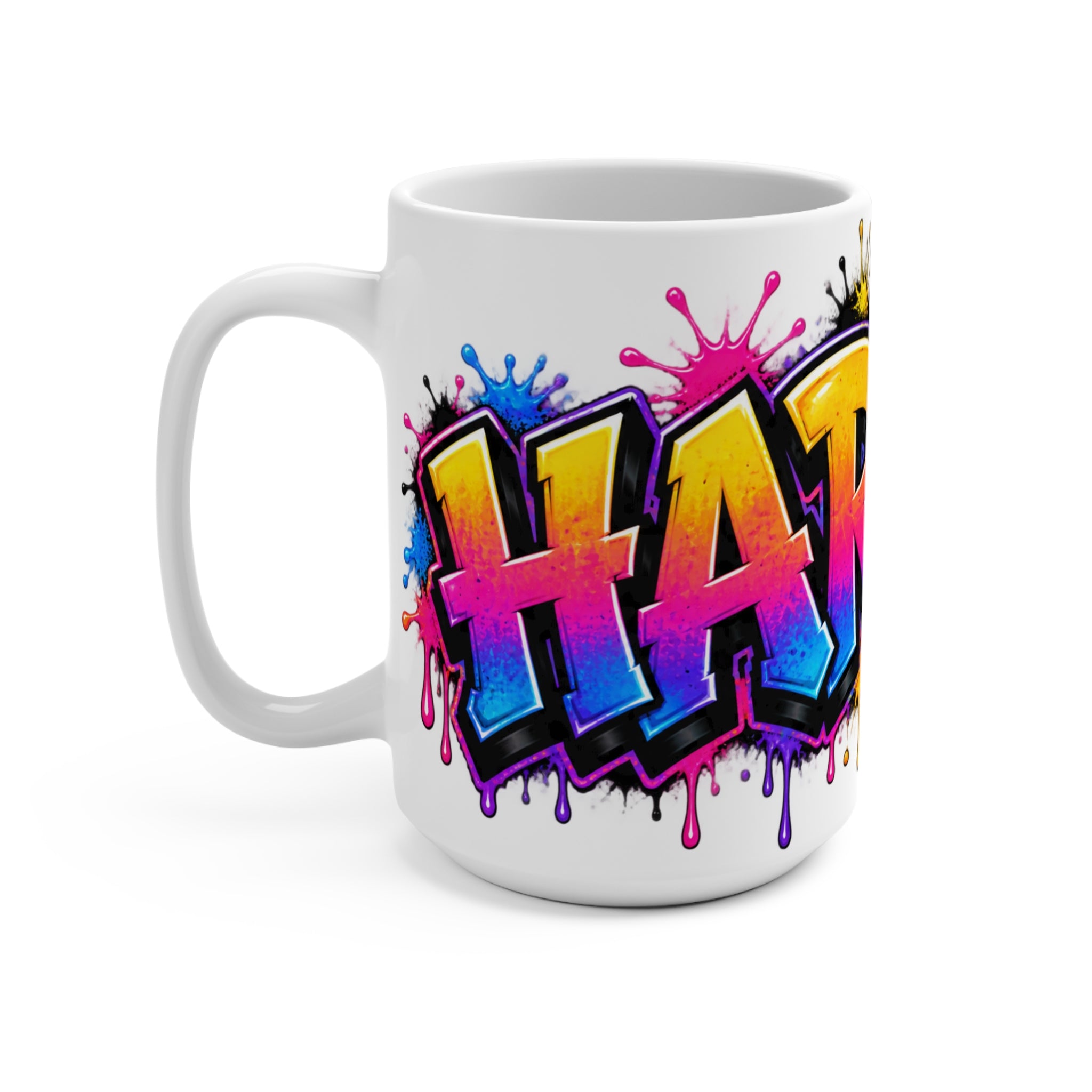 Harlem Graffiti Art Mug | Colorful Drip Street Art Coffee Mug