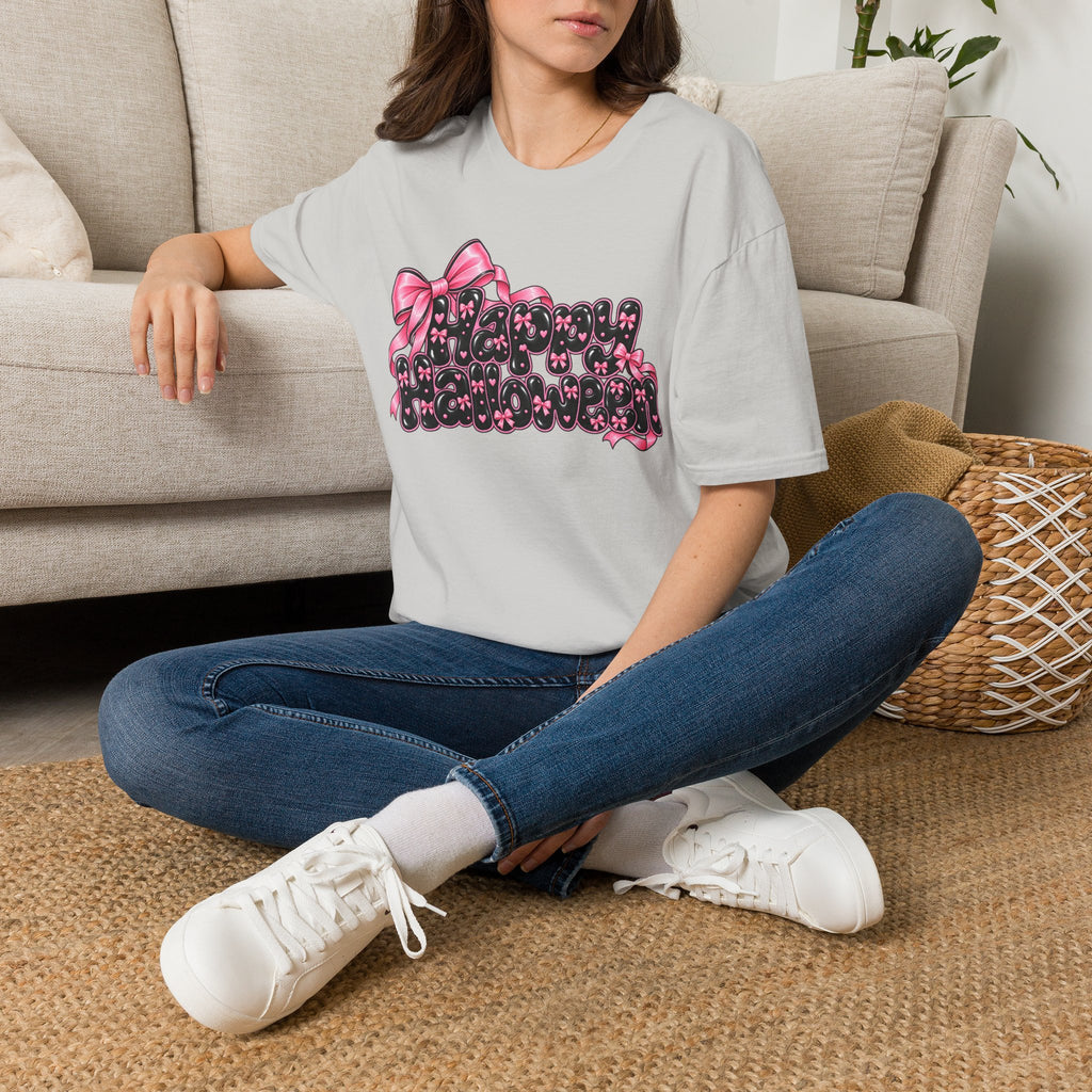 Pink Bows Happy Halloween T-Shirt