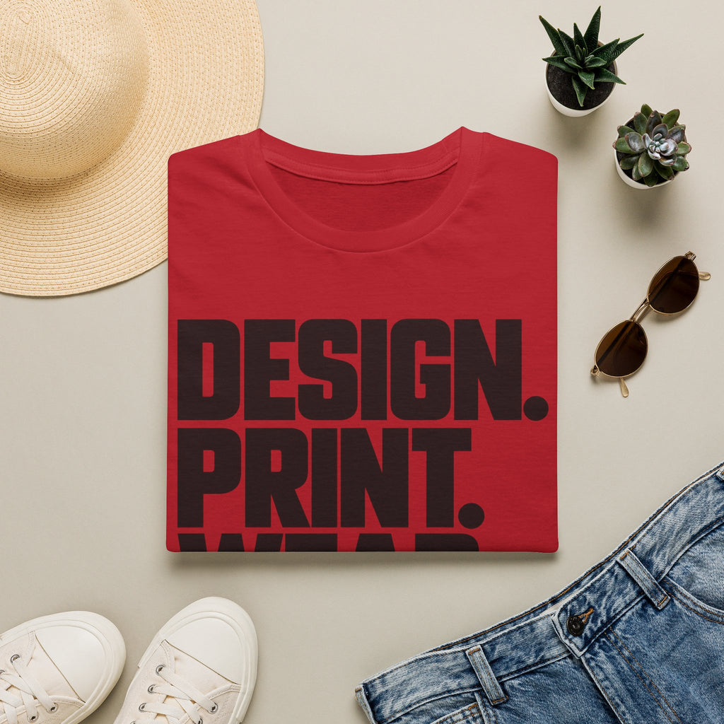 Design. Print. Wear. Graphic Tee — Bold Typography T-Shirt