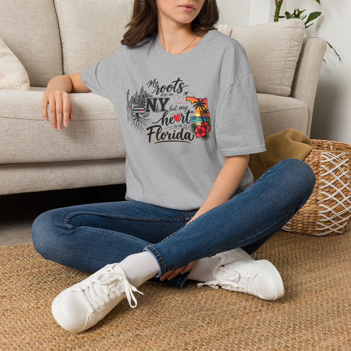 My Roots are in NY and My Heart is in FL II T-Shirt