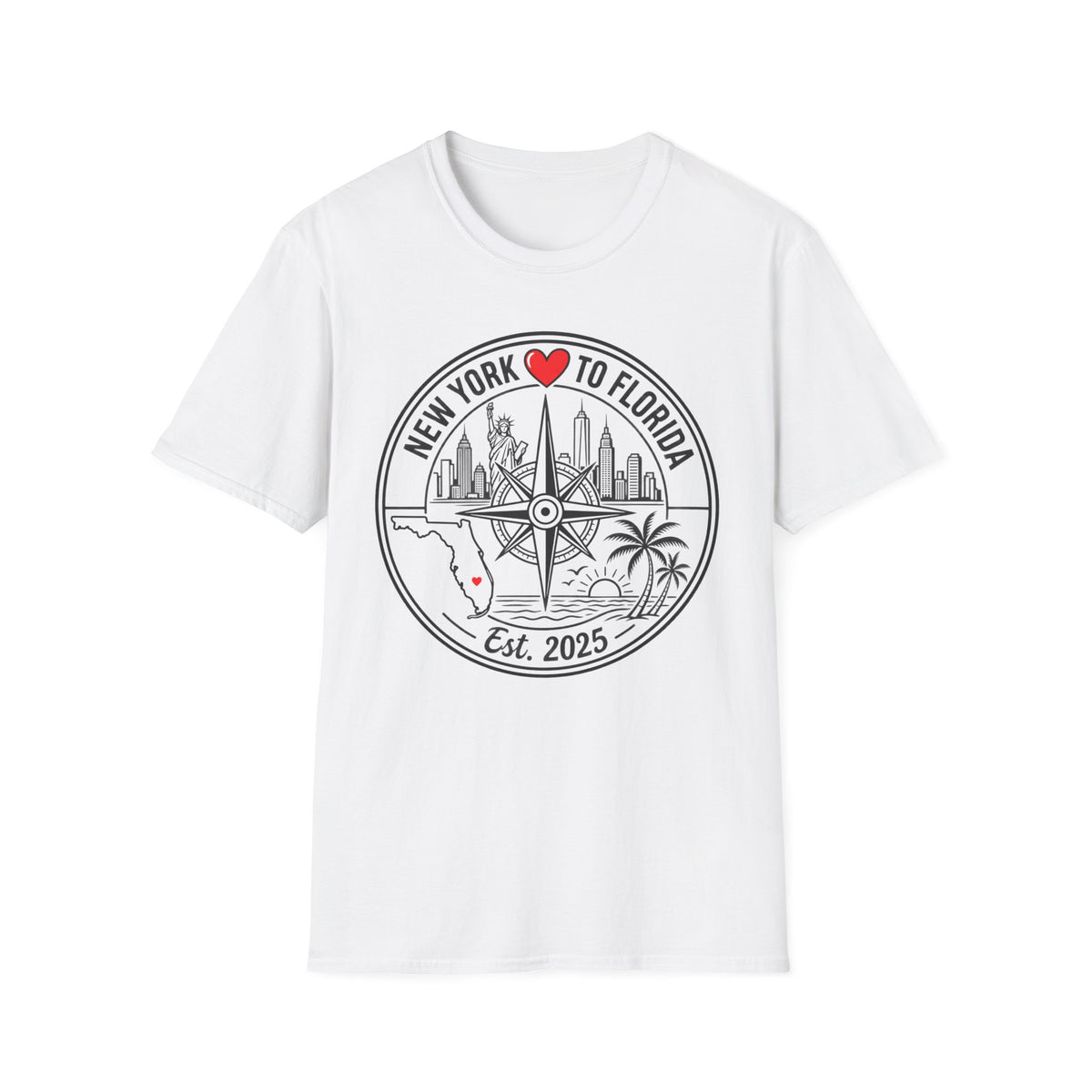 NY to FL III (Personalized) T-Shirt