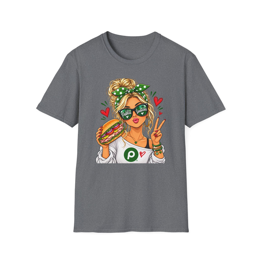 Publix Sandwiches Influencer Girl (Black Hair) T-Shirt