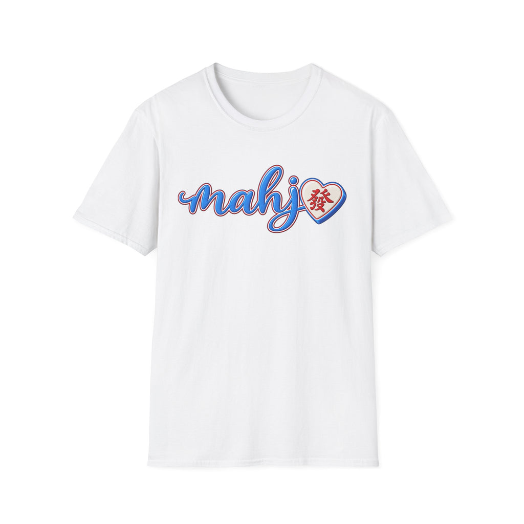 Mahj Blue Script T-Shirt