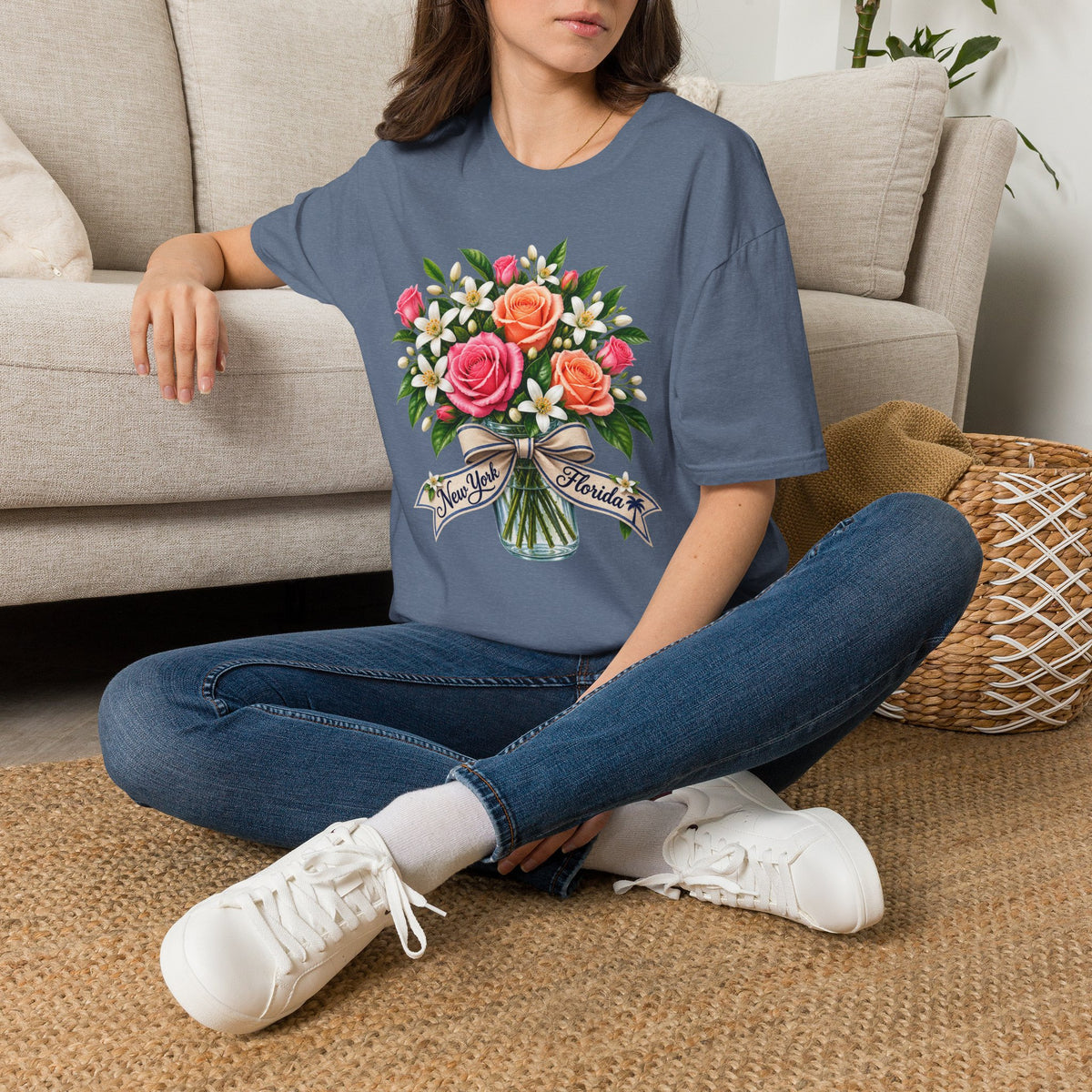 NY to FL Transplant Bouquet T-Shirt