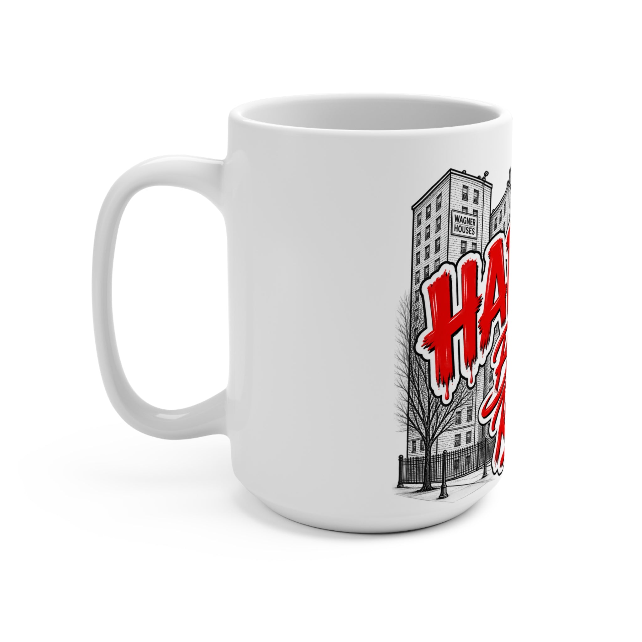 Harlem Born & Raised Mug | City Skyline Illustration