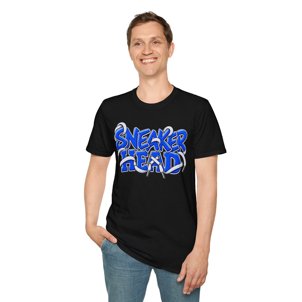 Sneaker Head - Blue - T-Shirt