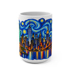 Starry Night New York City Skyline Mug
