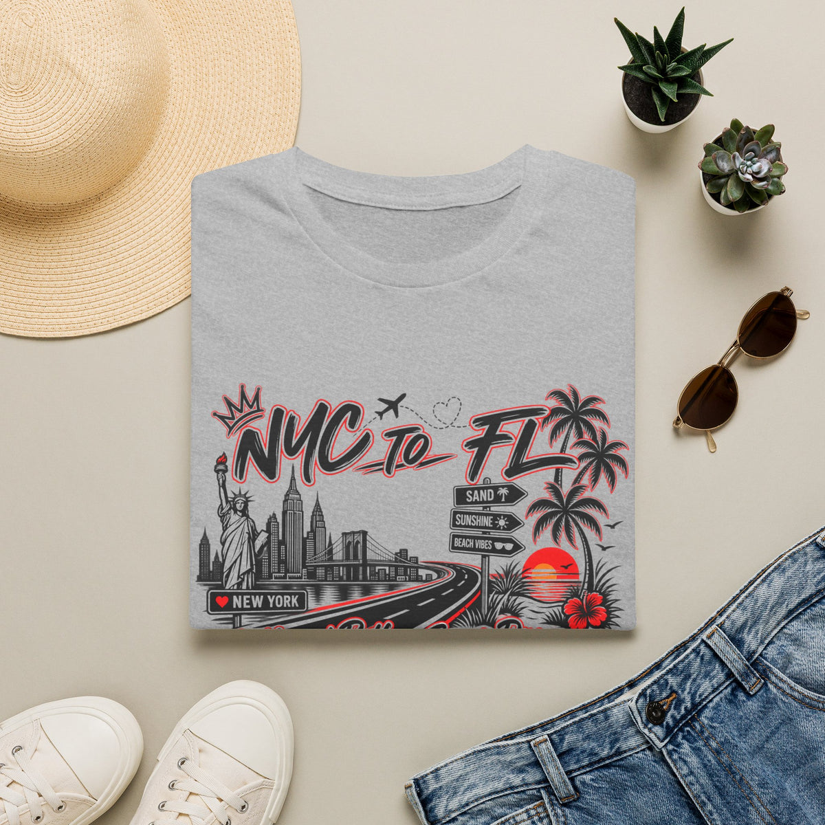 NY to FL Different Path Same Dreams T-Shirt