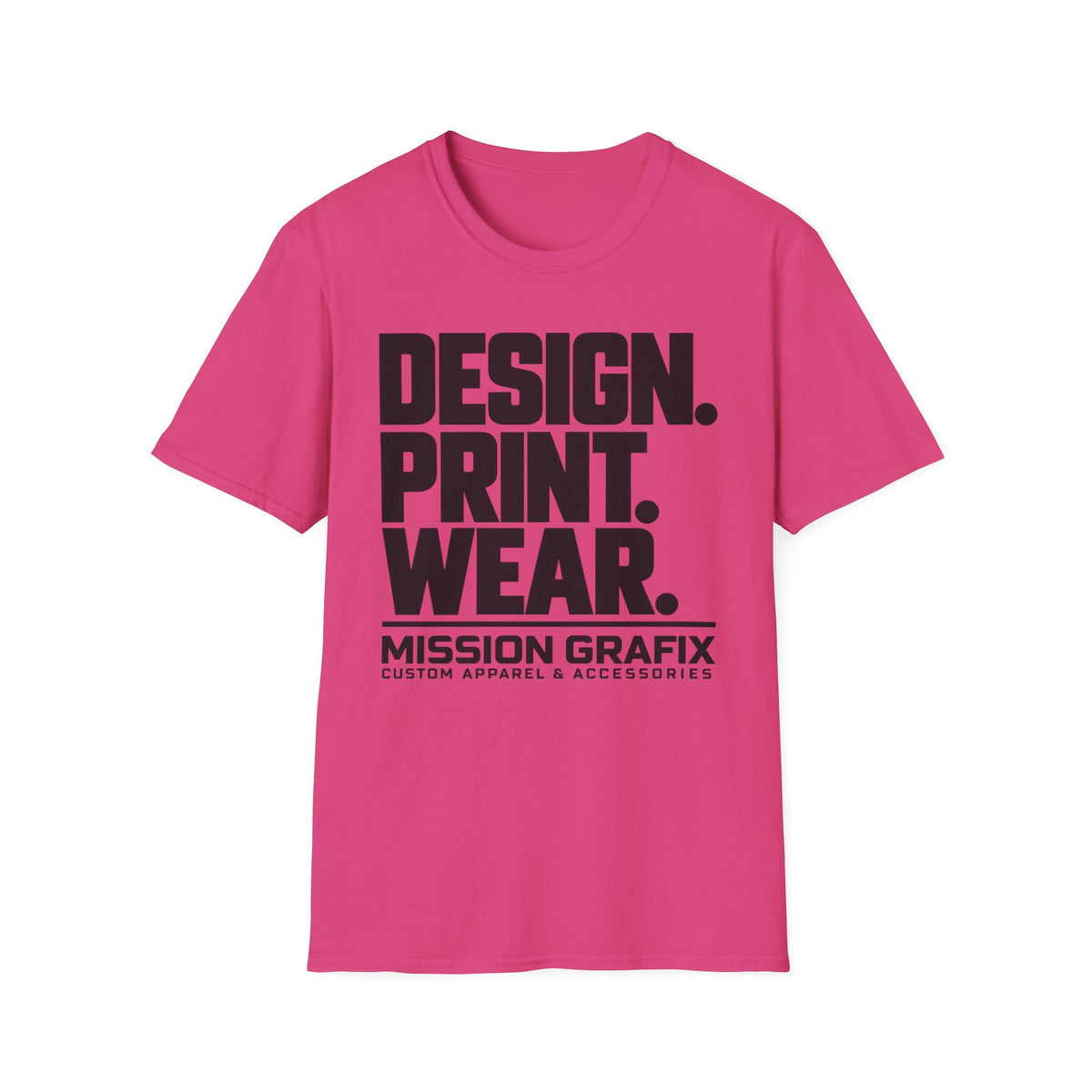 Design. Print. Wear. Graphic Tee — Bold Typography T-Shirt