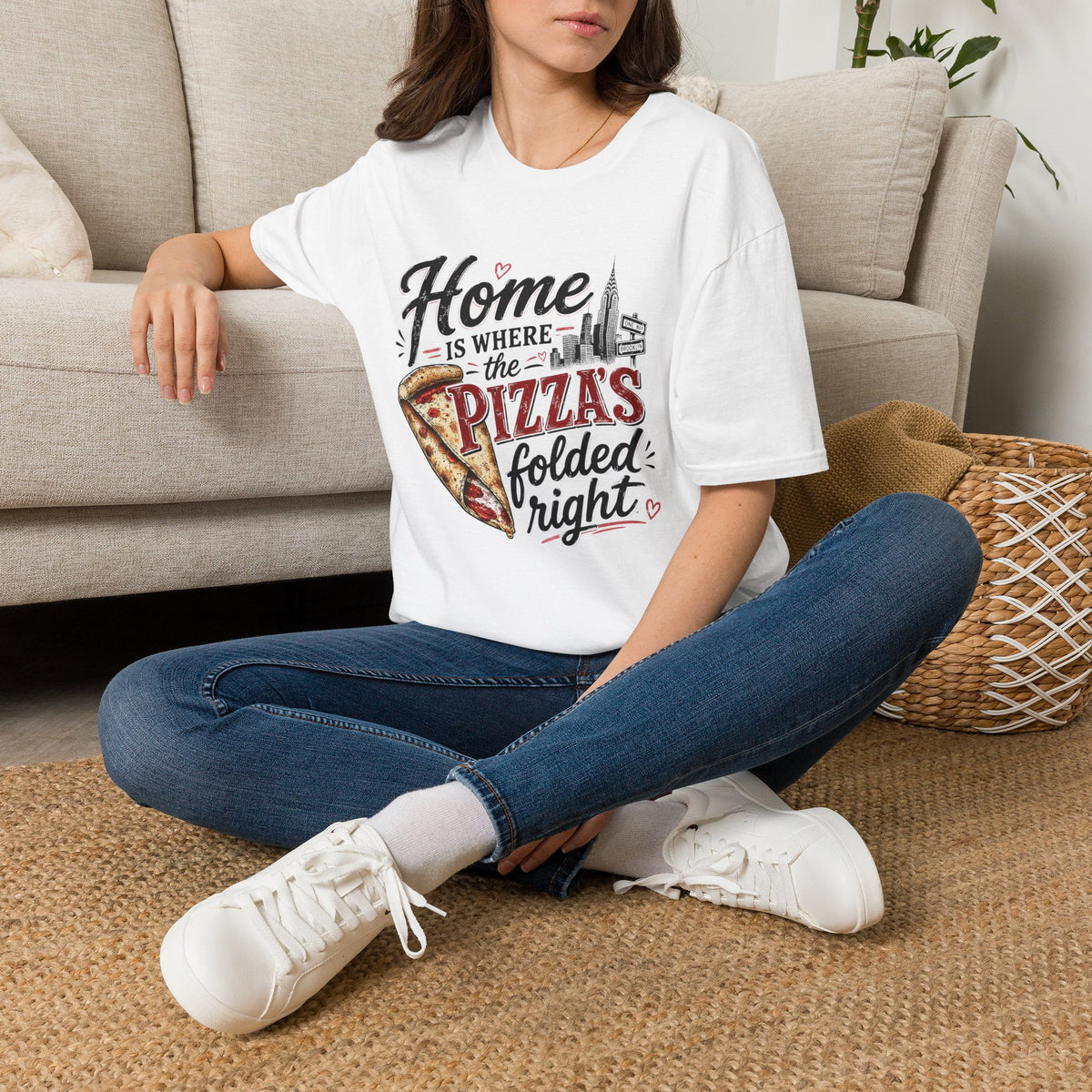Home Is Where the Pizza Is Folded Right II T-Shirt