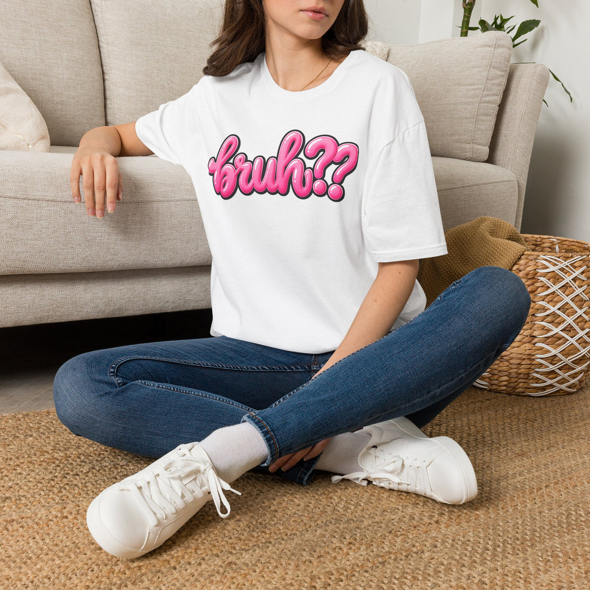 Bruh?? Pink T-Shirt