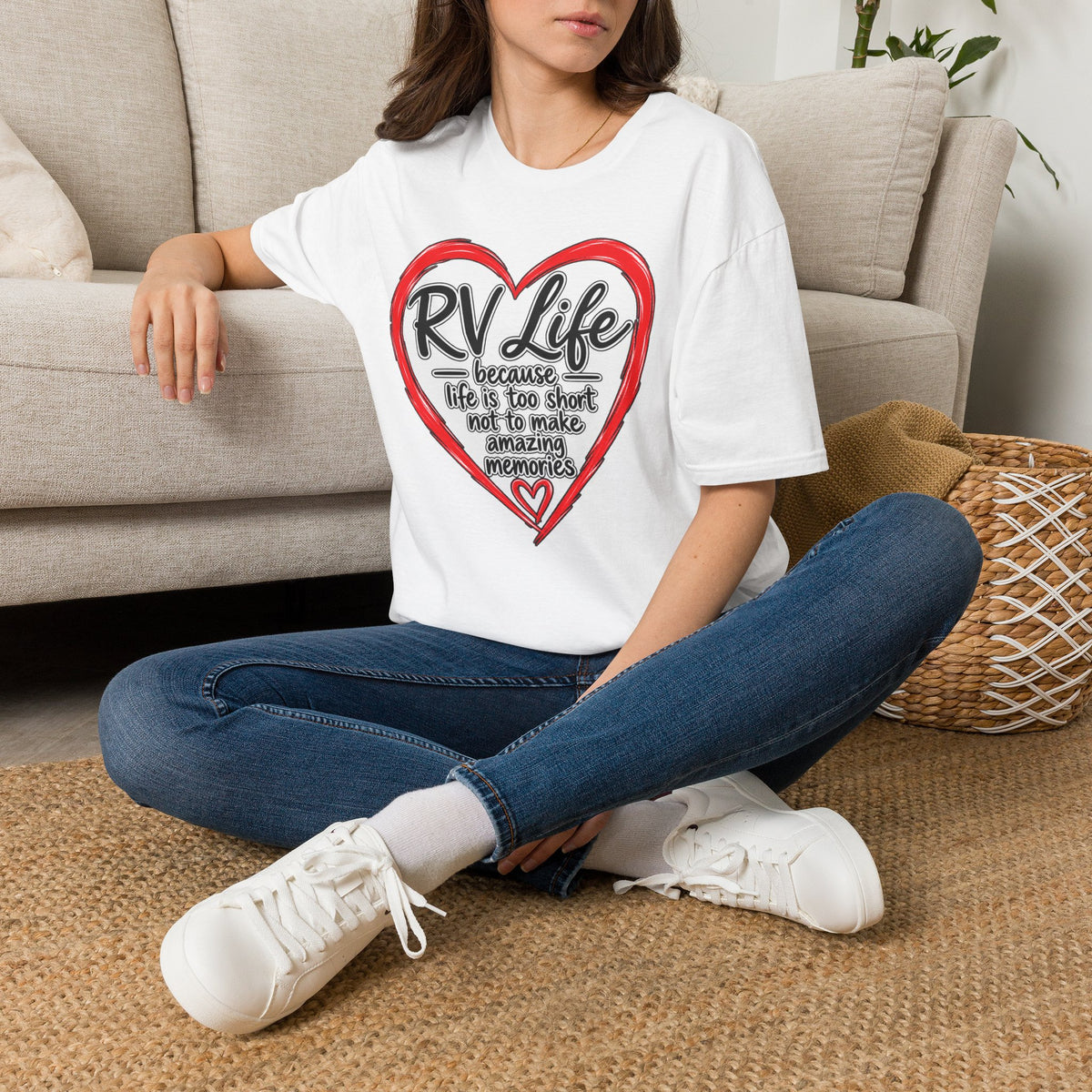 RV Life Heart Graphic T-Shirt