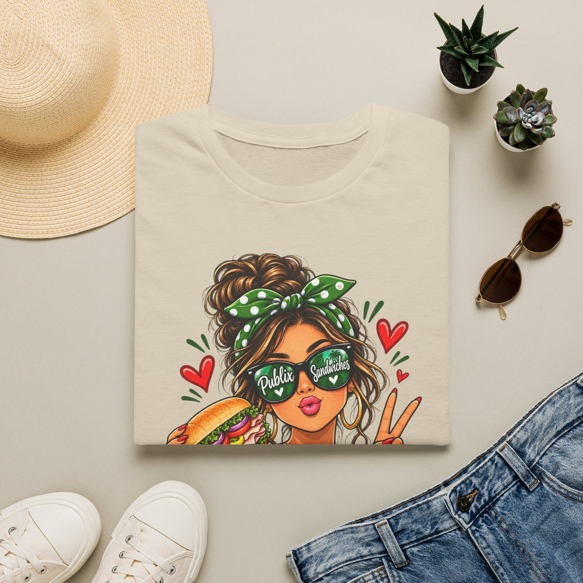 Publix Sandwiches Influencer Girl (Brunette) T-Shirt