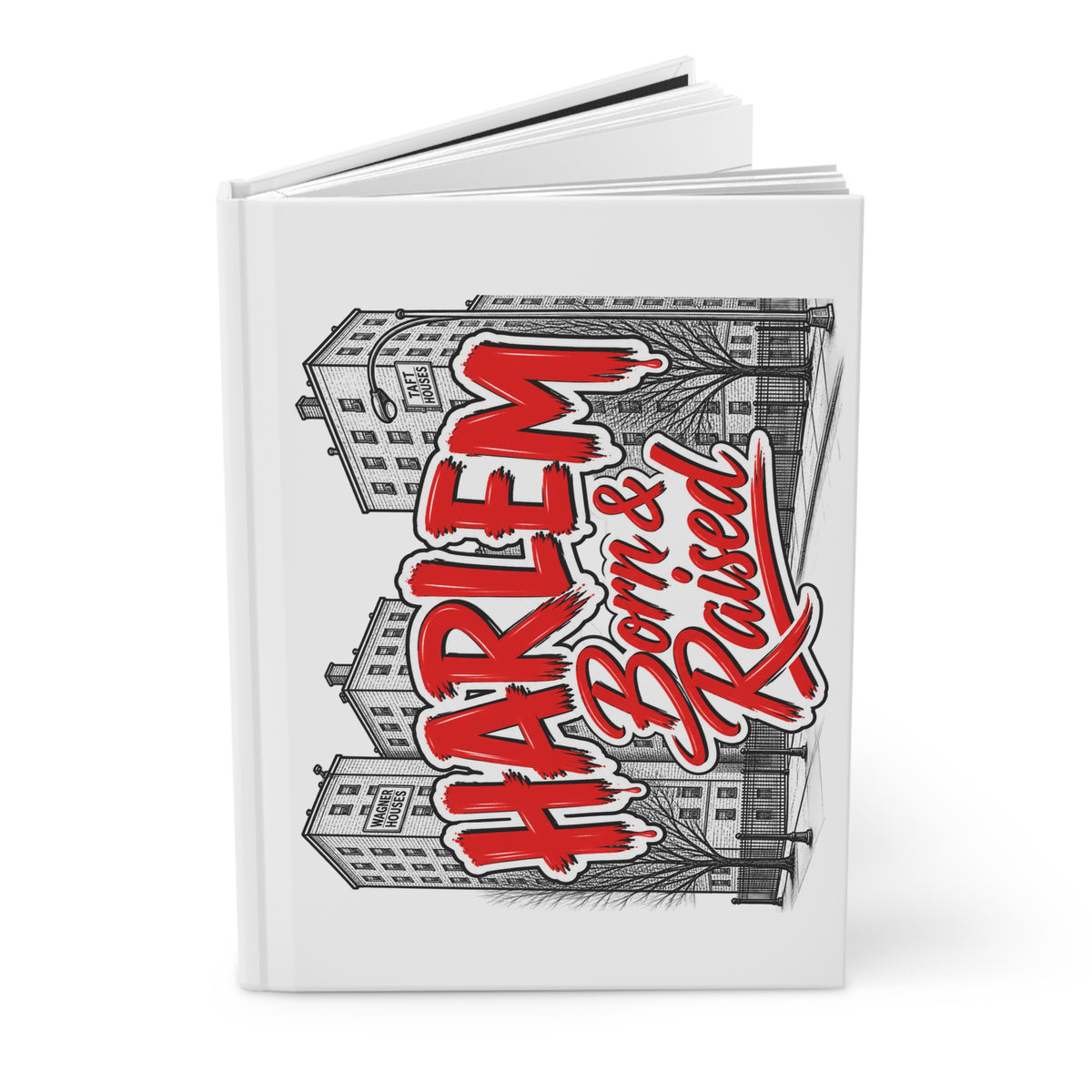 Harlem Born & Raised (RED) - Journal Hardcover