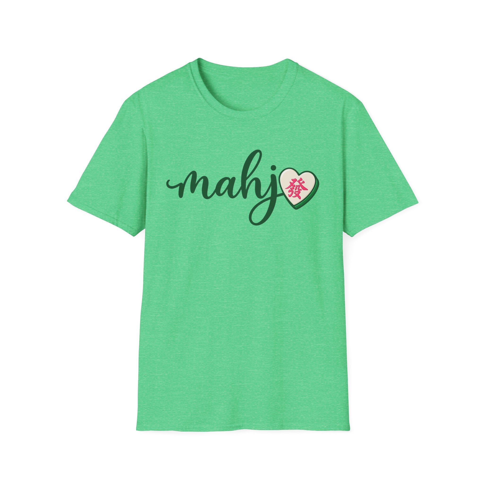 Mahj Green Script T-Shirt