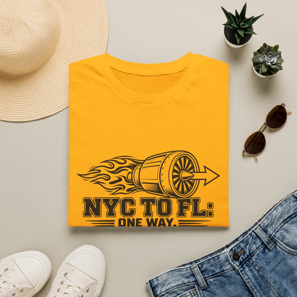 NY to FL Full Throttle T-Shirt