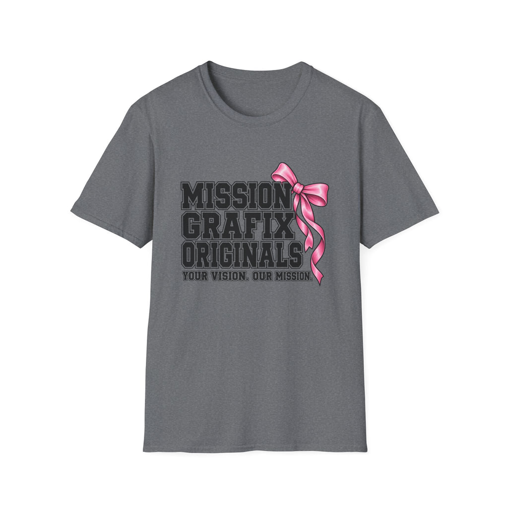 Mission Grafix Varsity Pink Bow T-Shirt