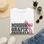 Mission Grafix Varsity Pink Bow T-Shirt