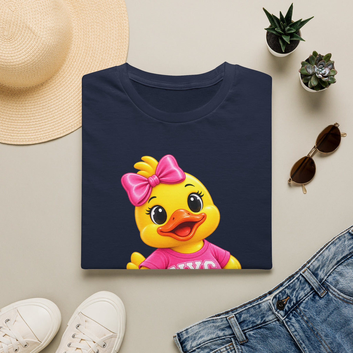 NYC Varsity Girl Rubber Duck T-Shirt