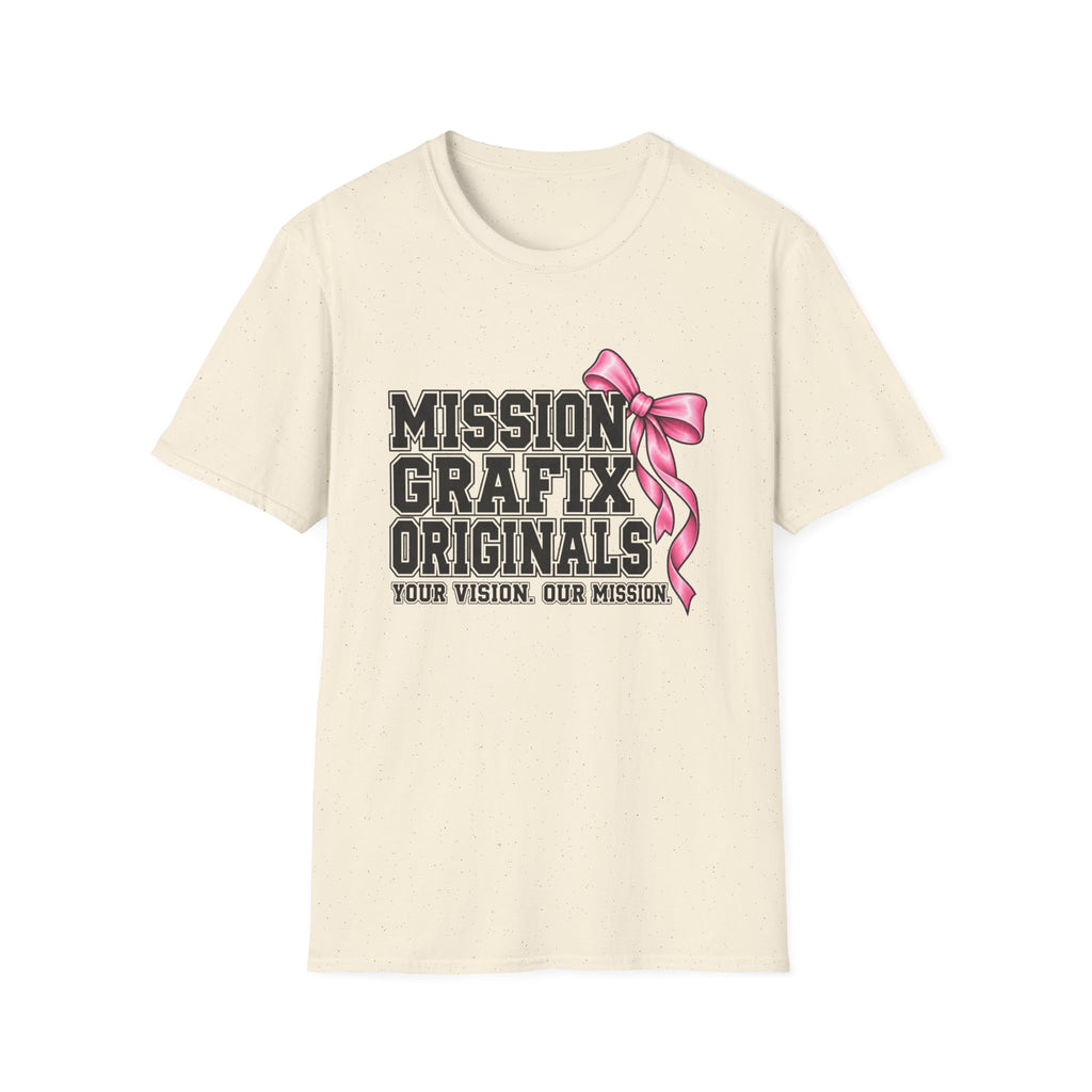 Mission Grafix Varsity Pink Bow T-Shirt