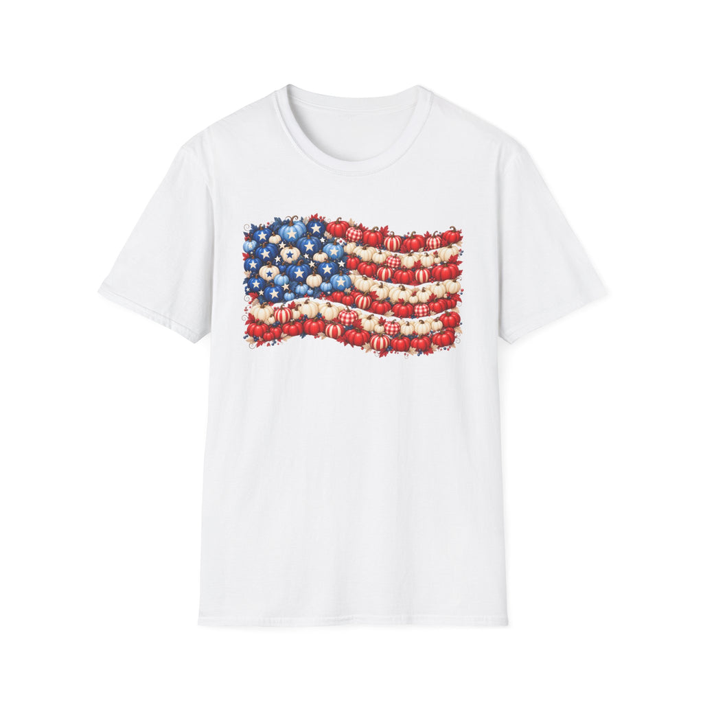 Pumpkin Patch American Flag T-Shirt