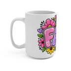 FAFO Bright Floral Lettering Mug