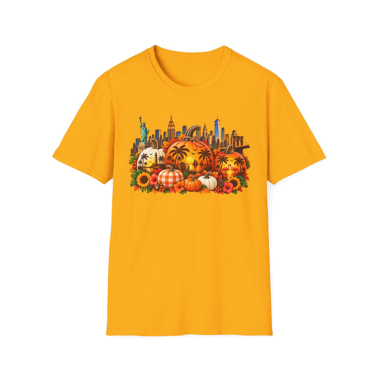 Pumpkin Harvest NY to FL T-Shirt
