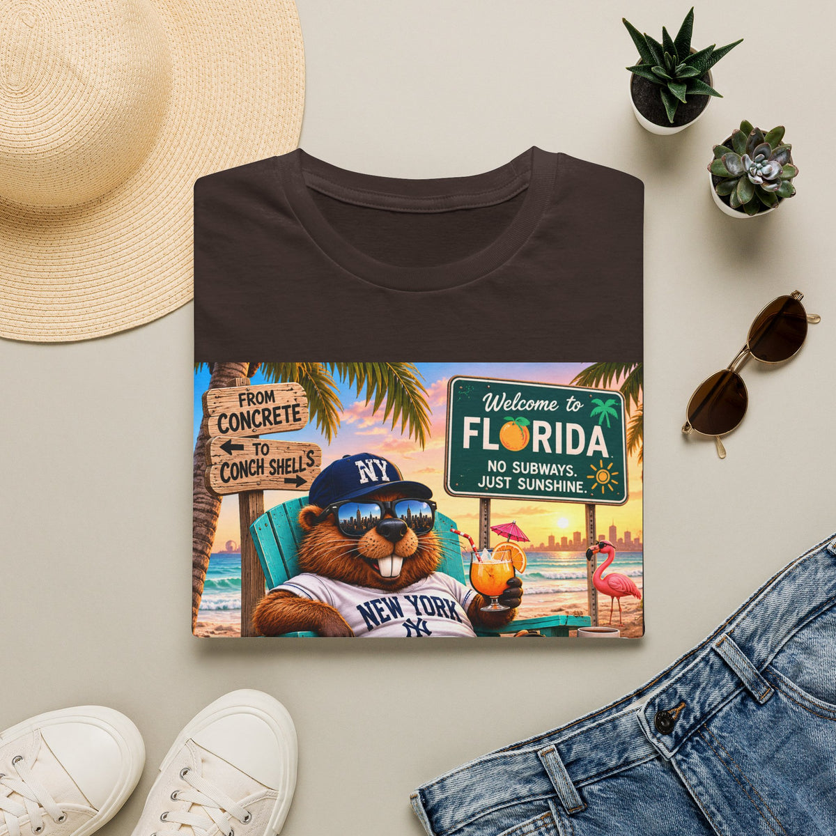 Beaver's NY to FL Escape T-Shirt